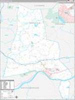 Montour, Pa Carrier Route Wall Map