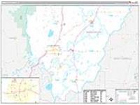 Morehouse Parish (), La Carrier Route Wall Map