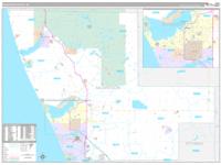 Muskegon County, MI Zip Code Wall Map Basic Style by MarketMAPS - MapSales