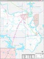 Muskogee, Ok Carrier Route Wall Map