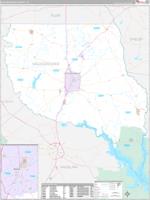 Nacogdoches, Tx Carrier Route Wall Map
