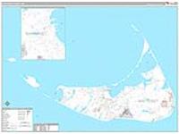 Nantucket, Ma Carrier Route Wall Map