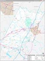 Nash, Nc Carrier Route Wall Map