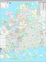 Nassau, Ny Carrier Route Wall Map