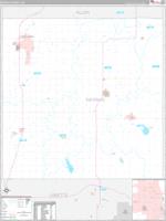 Neosho, Ks Carrier Route Wall Map