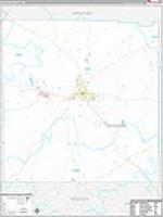 Neshoba, Ms Carrier Route Wall Map