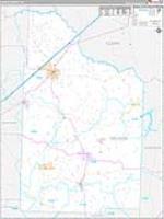 Nevada, Ar Carrier Route Wall Map