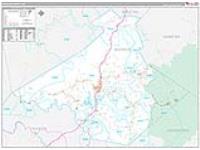 Nicholas, Wv Carrier Route Wall Map