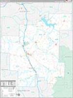 Noble, Oh Carrier Route Wall Map