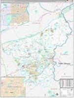 Northampton, Pa Carrier Route Wall Map