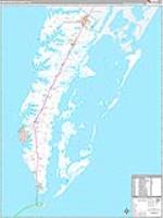 Northampton, Va Carrier Route Wall Map