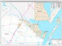 Nueces, Tx Carrier Route Wall Map