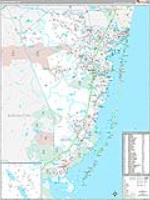 Ocean, Nj Carrier Route Wall Map