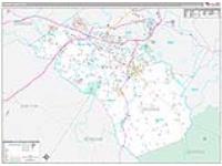 Oconee, Ga Carrier Route Wall Map