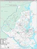 Oconee, Sc Carrier Route Wall Map