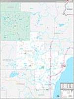 Oconto, Wi Carrier Route Wall Map
