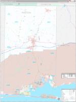 Okaloosa, Fl Carrier Route Wall Map