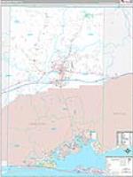 Okaloosa, Fl Carrier Route Wall Map