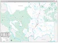 Okanogan, Wa Carrier Route Wall Map