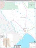 Okeechobee, Fl Carrier Route Wall Map