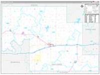 Okfuskee, Ok Carrier Route Wall Map