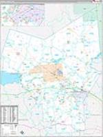 Oneida, Ny Carrier Route Wall Map