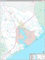 Onslow, Nc Carrier Route Wall Map