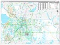 Orange, Fl Wall Map Zip Code