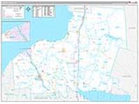 Oswego, Ny Carrier Route Wall Map