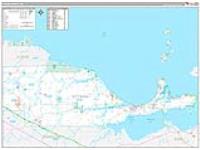 Ottawa, Oh Carrier Route Wall Map