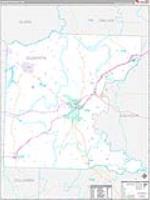 Ouachita, Ar Carrier Route Wall Map