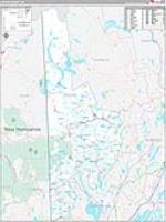 Oxford, Me Carrier Route Wall Map