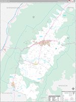 Page, Va Carrier Route Wall Map