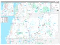 Pasco, Fl Wall Map Zip Code