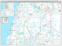 Pasco, Fl Carrier Route Wall Map