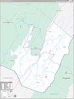 Pendleton, Wv Wall Map Zip Code
