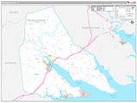 Perquimans, Nc Carrier Route Wall Map