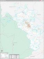 Perry, Ky Wall Map Zip Code