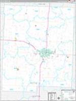 Pettis, Mo Carrier Route Wall Map