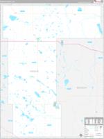 Pierce, Nd Carrier Route Wall Map