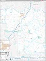 Pike, In Carrier Route Wall Map