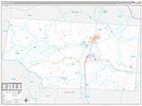 Pike, Oh Carrier Route Wall Map
