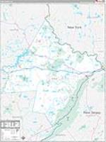 Pike, Pa Carrier Route Wall Map