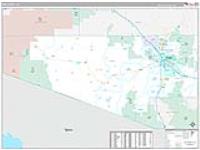 Pima, Az Carrier Route Wall Map