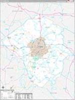 Pitt, Nc Carrier Route Wall Map