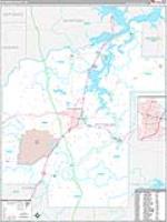 Pittsburg, Ok Carrier Route Wall Map