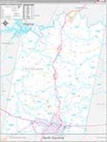 Pittsylvania, Va Carrier Route Wall Map