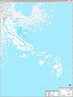 Plaquemines Parish (), La Carrier Route Wall Map