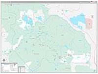 Plumas, Ca Carrier Route Wall Map