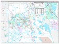 Polk, Fl Carrier Route Wall Map